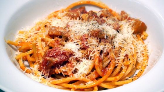 Spaghetti amatriciana